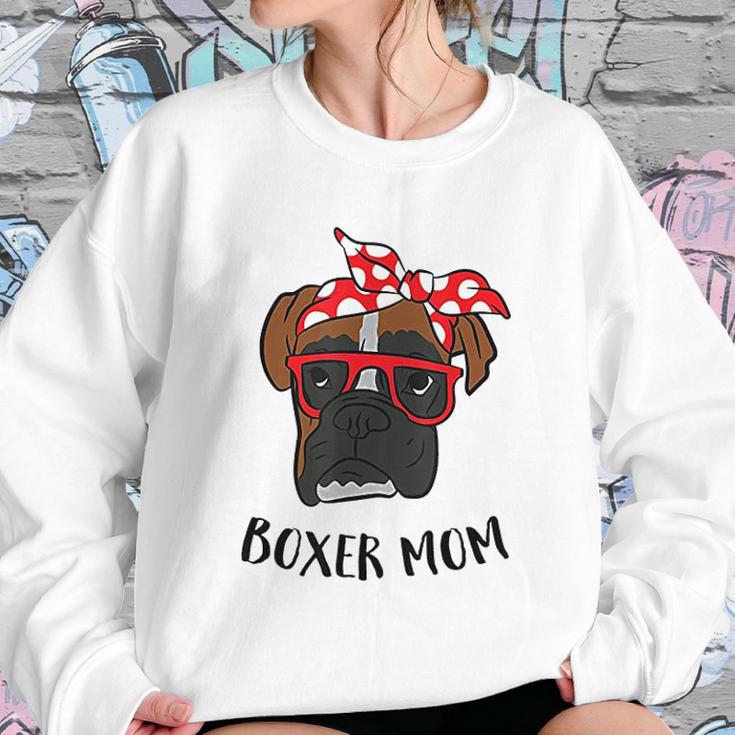 Funny Boxer Mom Cute Boxer Mama Women Sweatshirt Gifts for Her