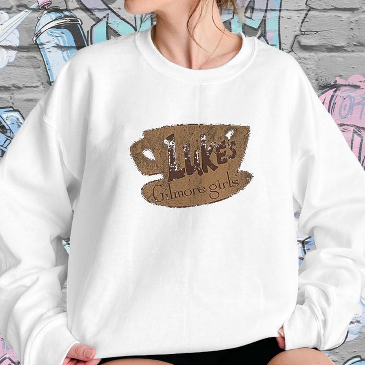 Gilmore Girls Juniors Vintage Lukes Coffee Women Sweatshirt Gifts for Her