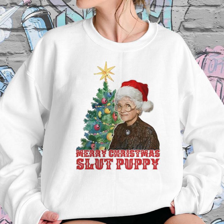 Golden Girls Sophia Merry Christmas Slut Puppy Hoodie Women Sweatshirt Gifts for Her