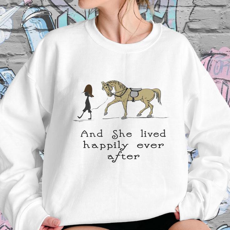 Happily Ever After Horse Equestrian Tee Women Sweatshirt Gifts for Her