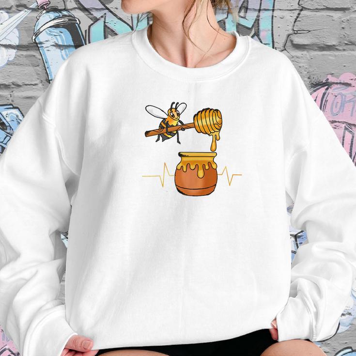 Honey Heartbea Lover Loves Honey Bees Women Sweatshirt Gifts for Her