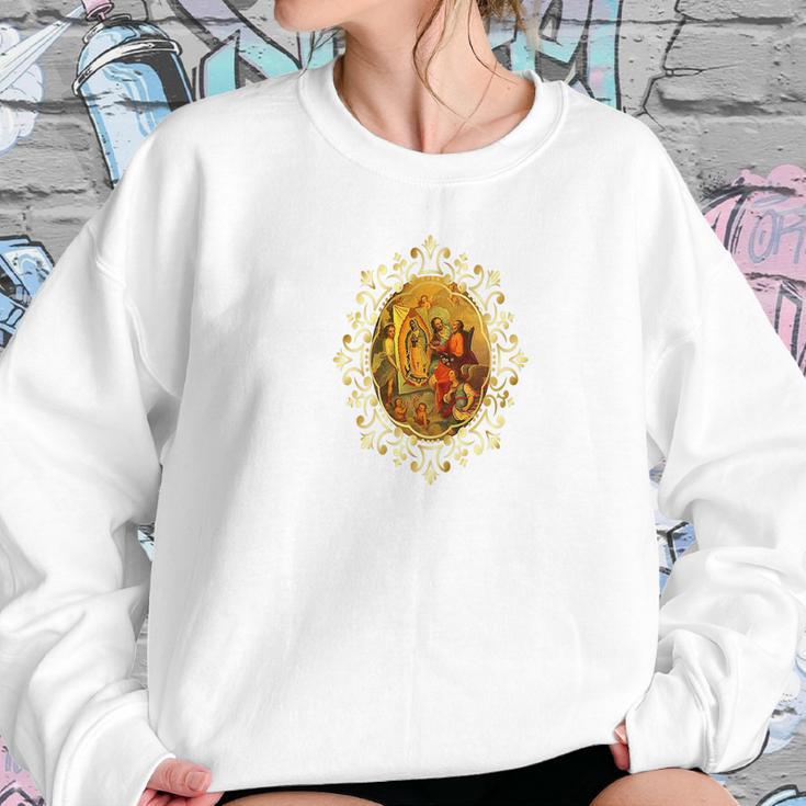 Our Lady Of Guadalupe Virgen Painted By God 110 Women Sweatshirt Gifts for Her