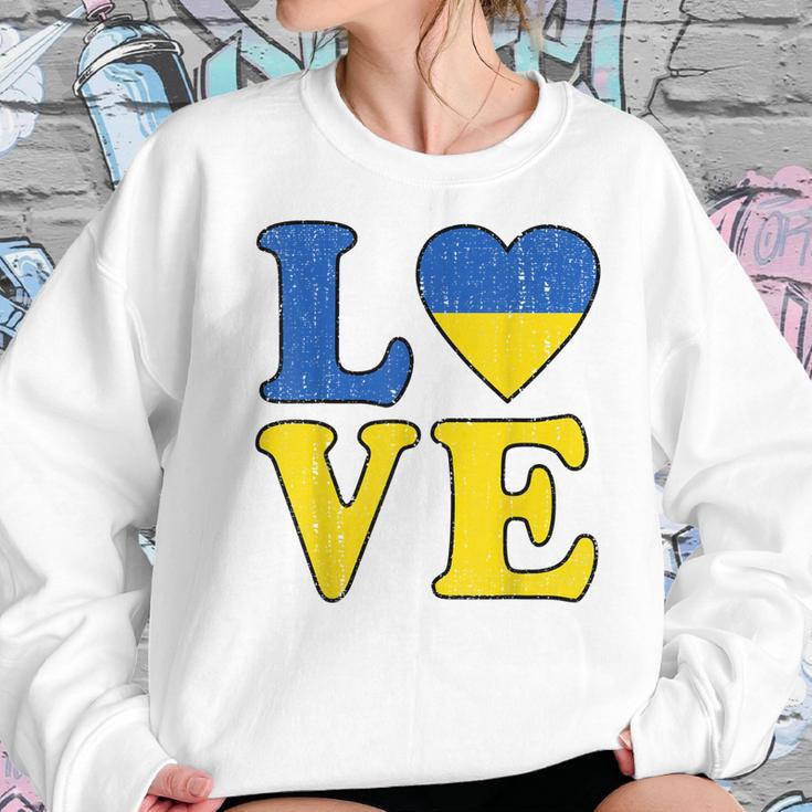 Love Support Ukraine I Stand With Ukraine Ukrainian Flag Men Women T-Shirt Graphic Print Casual Unisex Tee Women Sweatshirt Gifts for Her