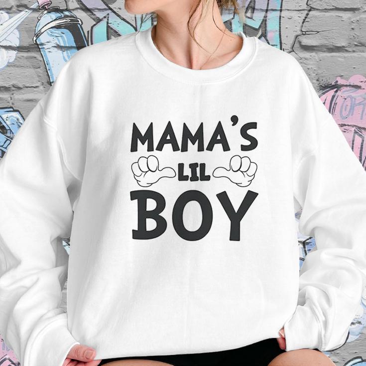 Mamas Lil Boy Women Sweatshirt Gifts for Her