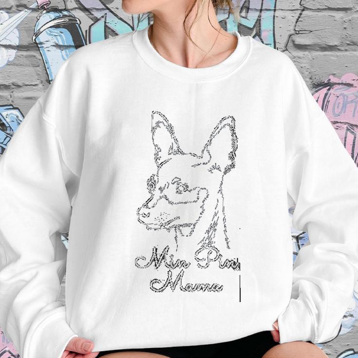 Min Pin Mama Dog Owner Miniature Pinscher Women Sweatshirt Gifts for Her