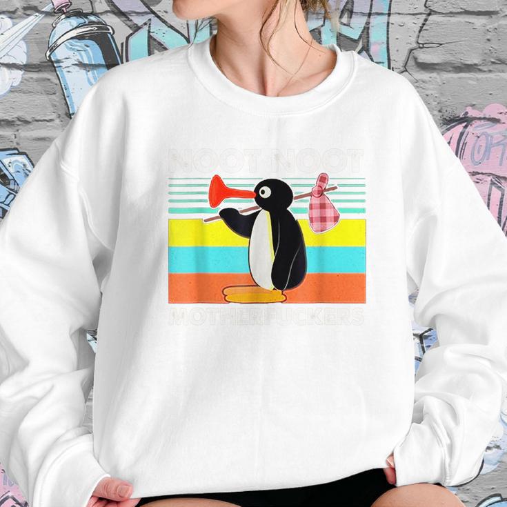 Noot Noot Motherfuckers Pingu District Vintage Women Sweatshirt Gifts for Her