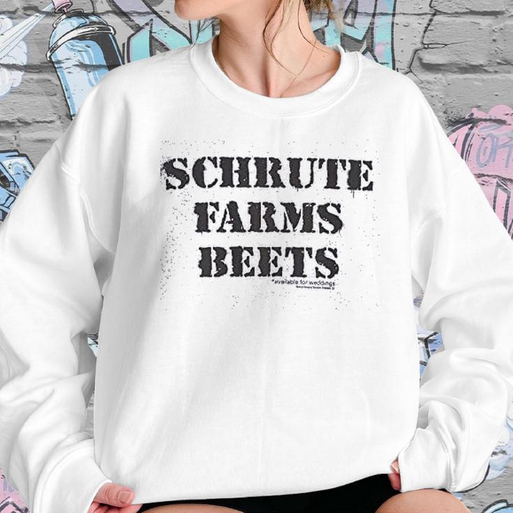 The Office Schrute Farm Beets Gray Women Sweatshirt Gifts for Her