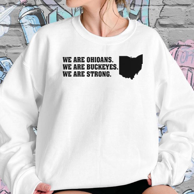 We Are Ohioans We Are Buckeyes We Are Strong Dewine Women Sweatshirt Gifts for Her