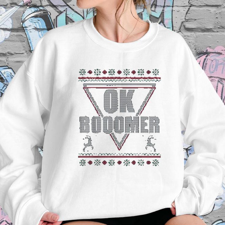 Ok Boomer Christmas Vibe Women Sweatshirt Gifts for Her