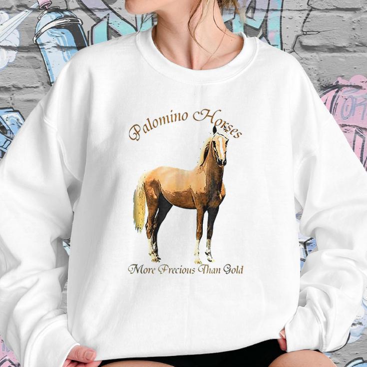 Palomino Horse More Precious Than Gold Women Sweatshirt Gifts for Her