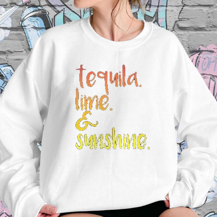 Panoware Funny Graphic Tequila Lime And Sunshine Women Sweatshirt Gifts for Her