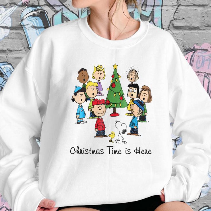 Peanuts Christmas Time Is Here Shirt Women Sweatshirt Gifts for Her