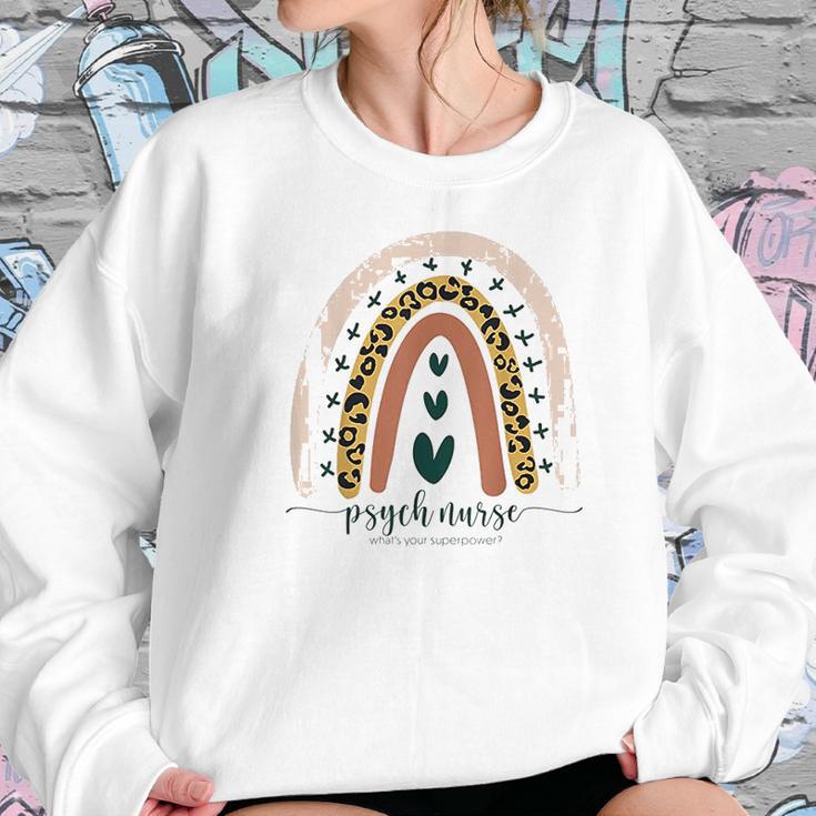 Psych Nurse Whats Your Superpower Funny Mental Health Boho Women Sweatshirt Gifts for Her