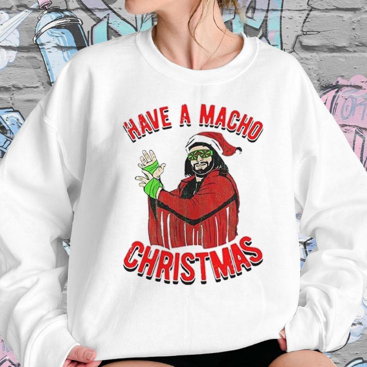 Randy Macho Man Savage Have A Macho Christmas Graphic Women Sweatshirt Gifts for Her