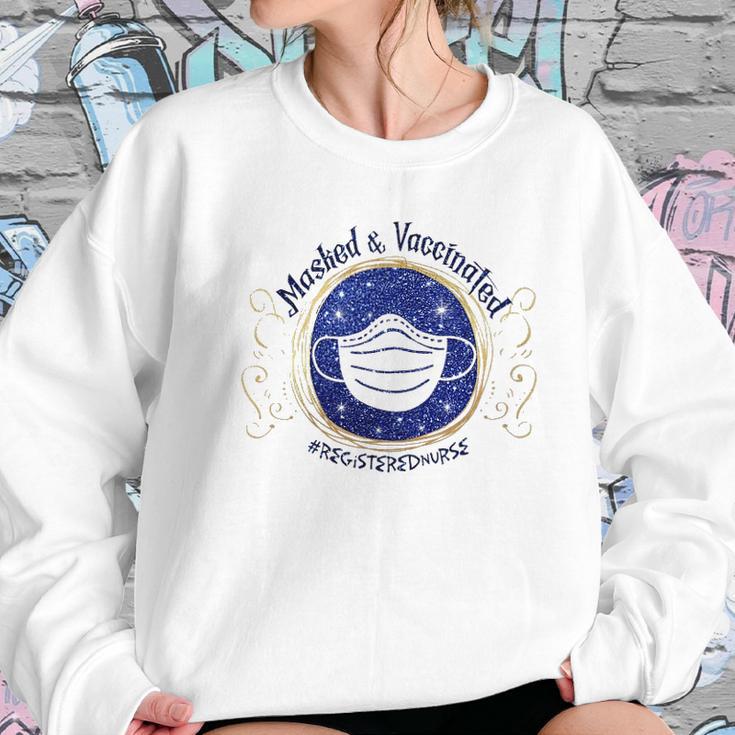 Registered Nurse Vaccinated Women Sweatshirt Gifts for Her