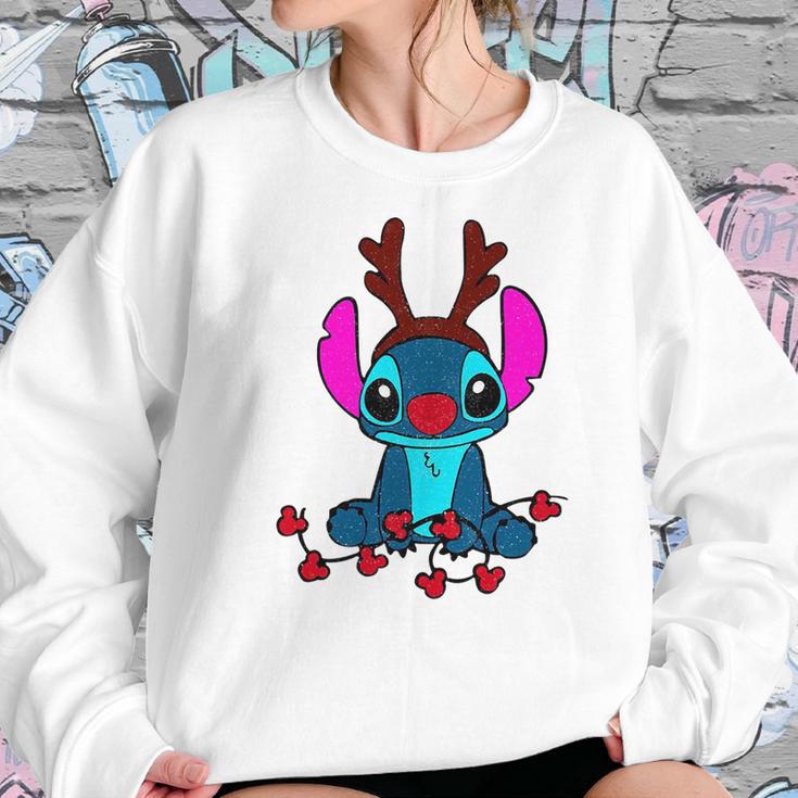 Reindeer Stitch Merry Christmas Women Sweatshirt Gifts for Her