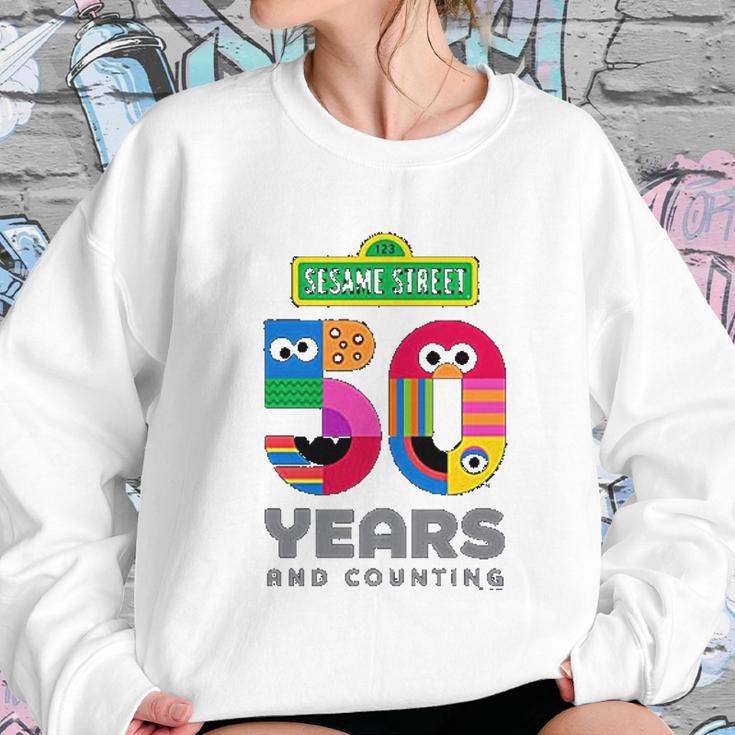 Sesame Street 50 Years Women Sweatshirt Gifts for Her