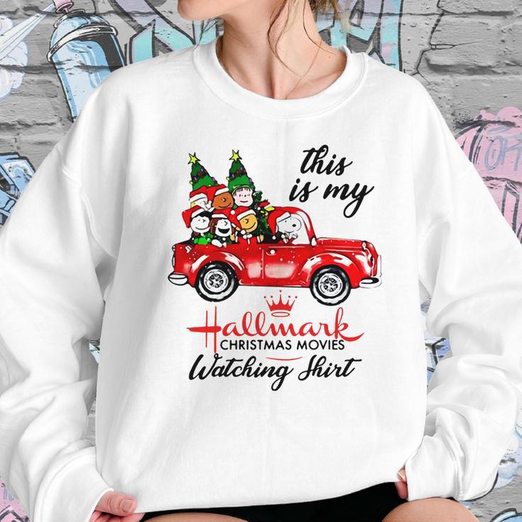 Snoopy Hallmark Christmas Movie Watching Women Sweatshirt Gifts for Her