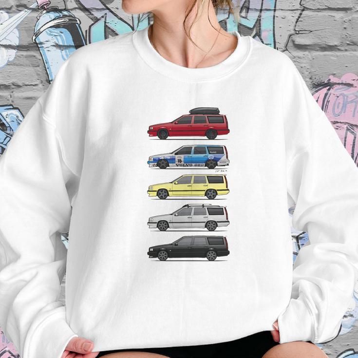 Stack Of Volvo 850R T5 Wagons Womens T-Shirts Women Sweatshirt Gifts for Her