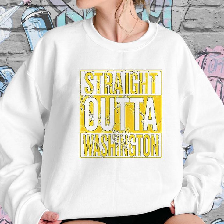 Straight Outta Arizona Hometown Pride Fantasy Football Fan Womens Sports Junior Women Sweatshirt Gifts for Her