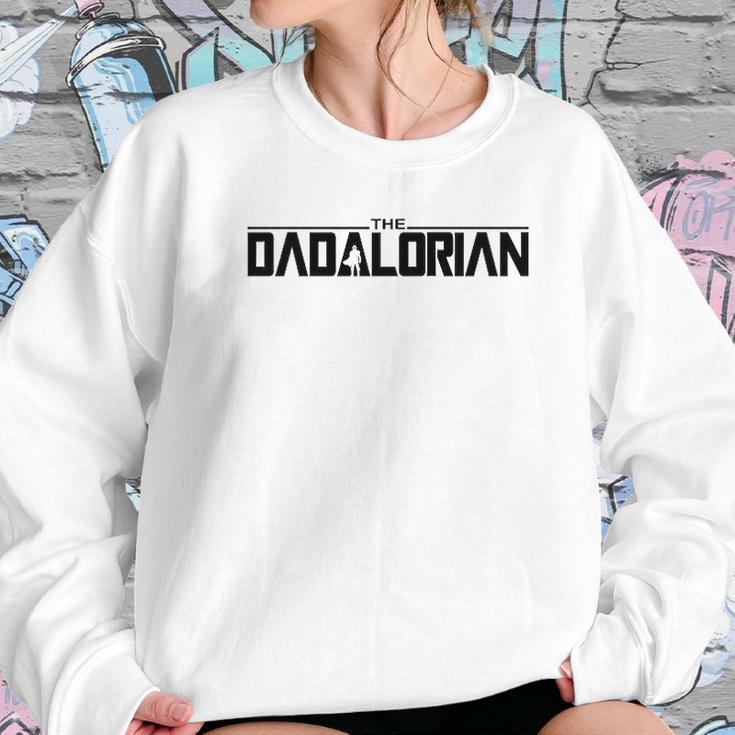 Threadz Fathers Day Dadalorian Best Christmas Gifts For Dad Women Sweatshirt Gifts for Her