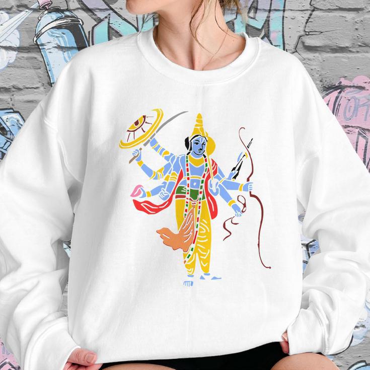 Vishnu Hindu God Hinduism India Indian Graphic Tee Women Sweatshirt Gifts for Her