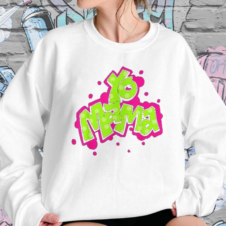 Yo Mama Old Skool Style 90S Hip Hop Party Women Sweatshirt Gifts for Her