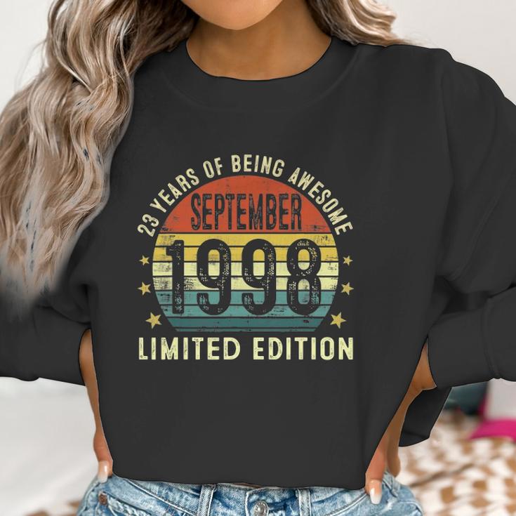 23 Years Old Vintage September 1998 23Rd Birthday Men Women Women Sweatshirt Gifts for Women