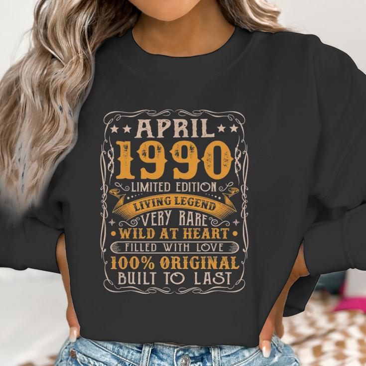 31St Birthday Decoration April 1990 Men Women 31 Years Old Women Sweatshirt Gifts for Women