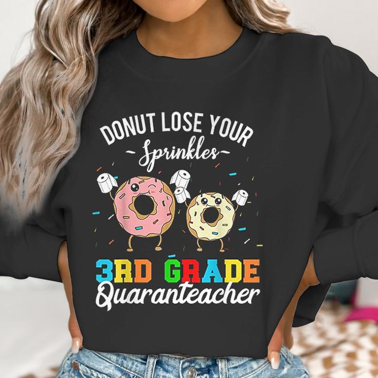 3Rd Grade Quaranteacher Teacher Social Distancing Women Sweatshirt Gifts for Women