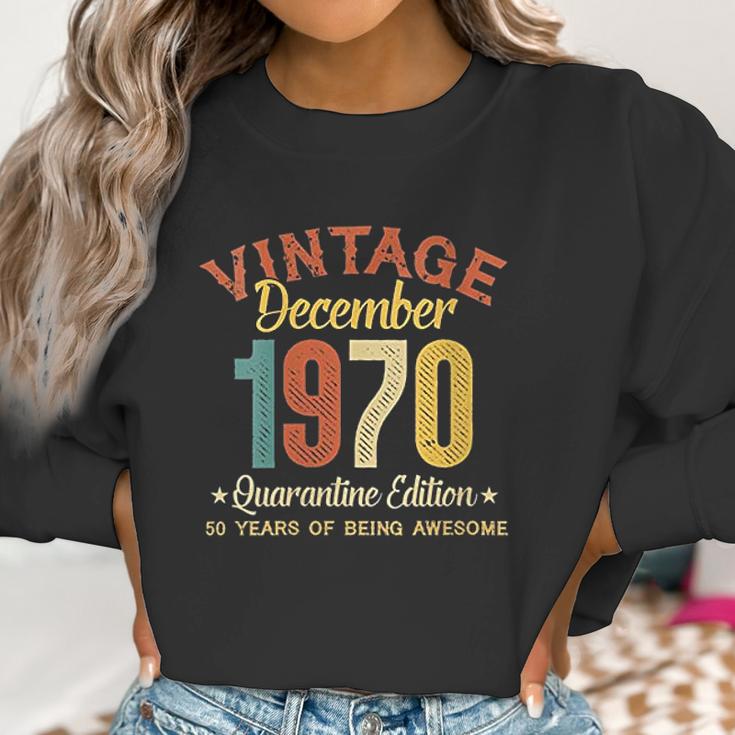 50 Years Old Gifts 50Th Birthday Gift Vintage December 1970 Women Sweatshirt Gifts for Women