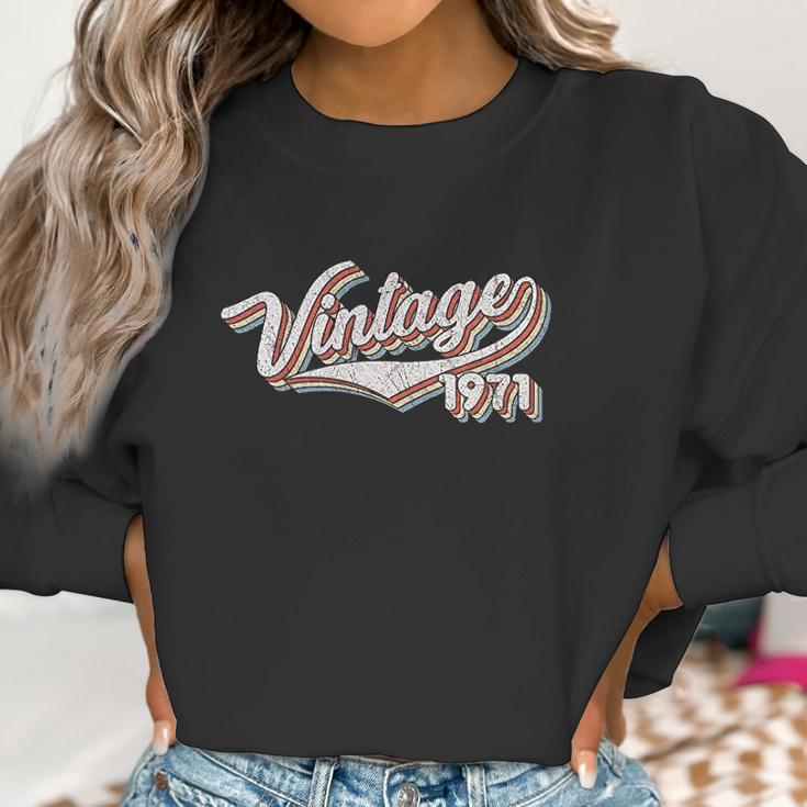 50Th Birthday Gift Vintage 1971 Retro Birthday Women Sweatshirt Gifts for Women