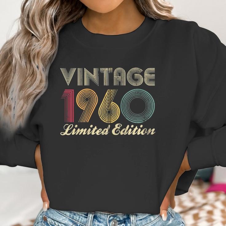 60Th Birthday Gift 1960 Vintage Limited Edition 60 Years Old Zip Women Sweatshirt Gifts for Women