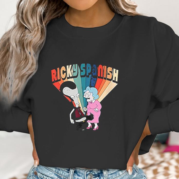 American Dad Ricky Spanish Kicking Old Lady Women Sweatshirt Gifts for Women