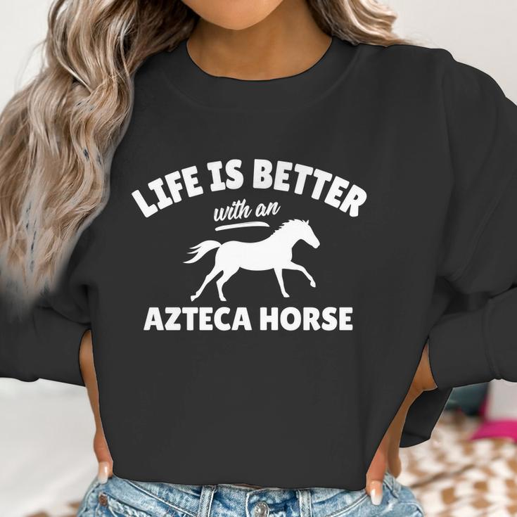 Azteca Horse Rider Equestrian Horseriding Gift Women Sweatshirt Gifts for Women