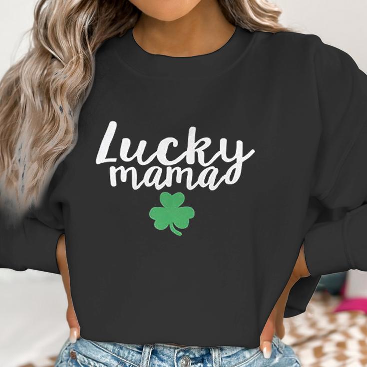 Baby Lucky Mama St Patrick Day Mommy And Me Scoop Women Sweatshirt Gifts for Women