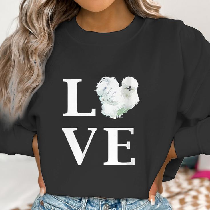 Backyard Silkie Chicken Love Women Sweatshirt Gifts for Women