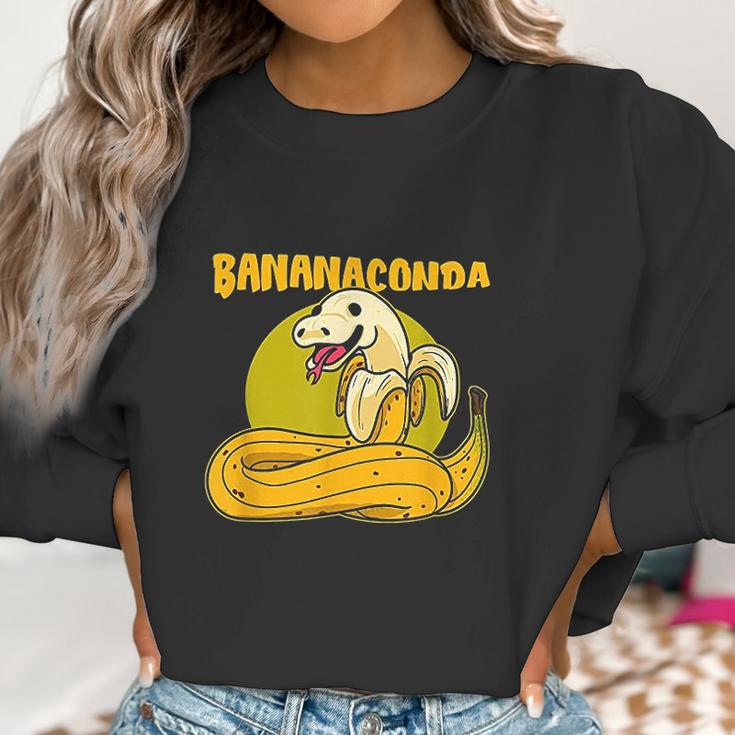 Bananaconda Anaconda Python Cute Snake With Banana Pyjama Women Sweatshirt Gifts for Women