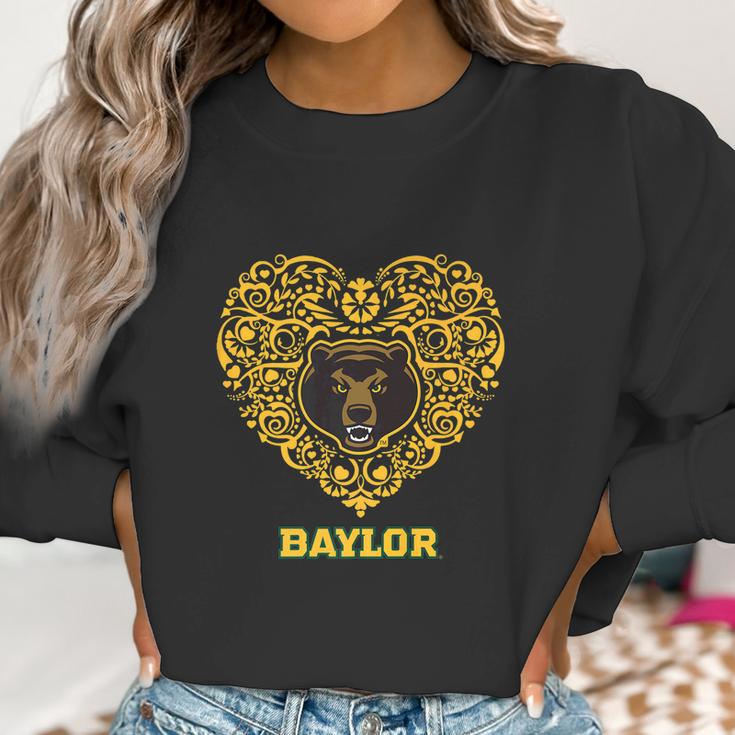 Baylor Bears Heart Floral Love Apparel Women Sweatshirt Gifts for Women