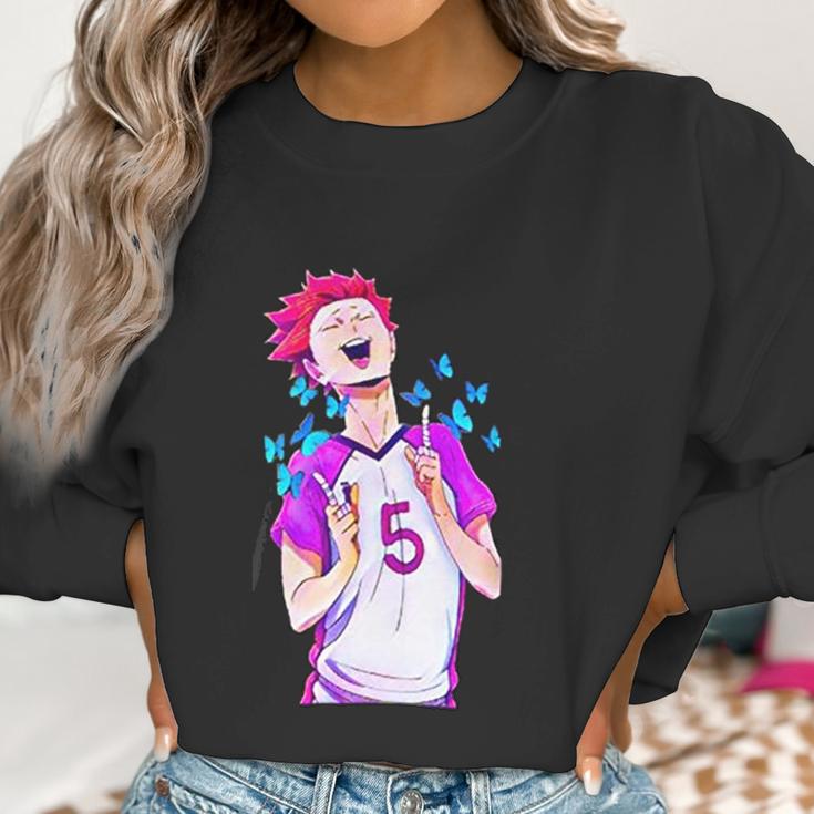 Blue Butterfly Haikyuu Women Sweatshirt Gifts for Women