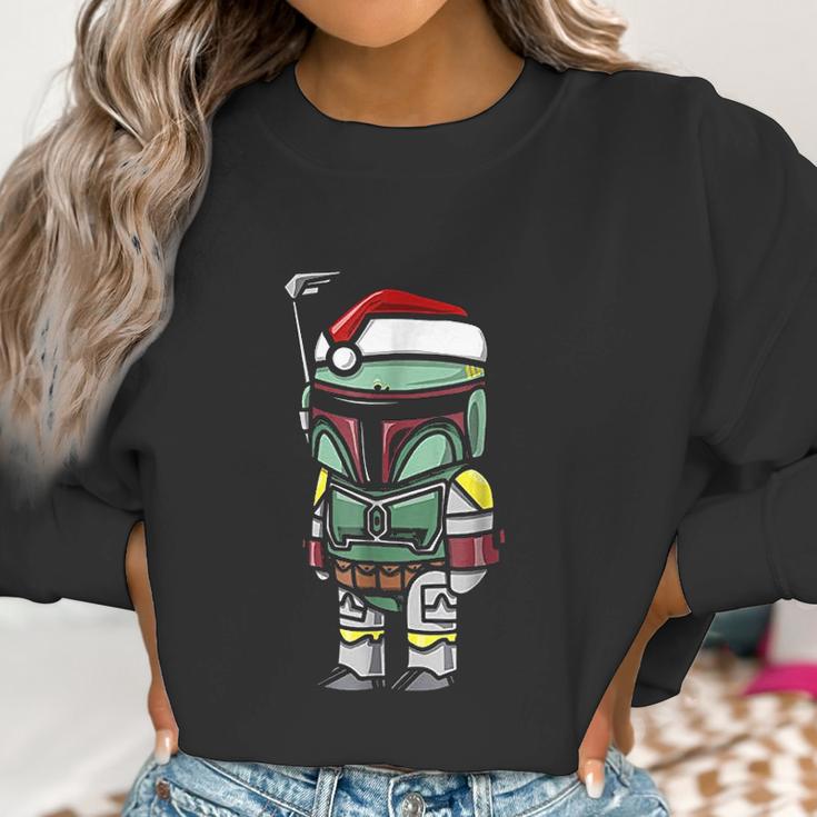 Boba Fett Santa Hat Cartoon Christmas Women Sweatshirt Gifts for Women