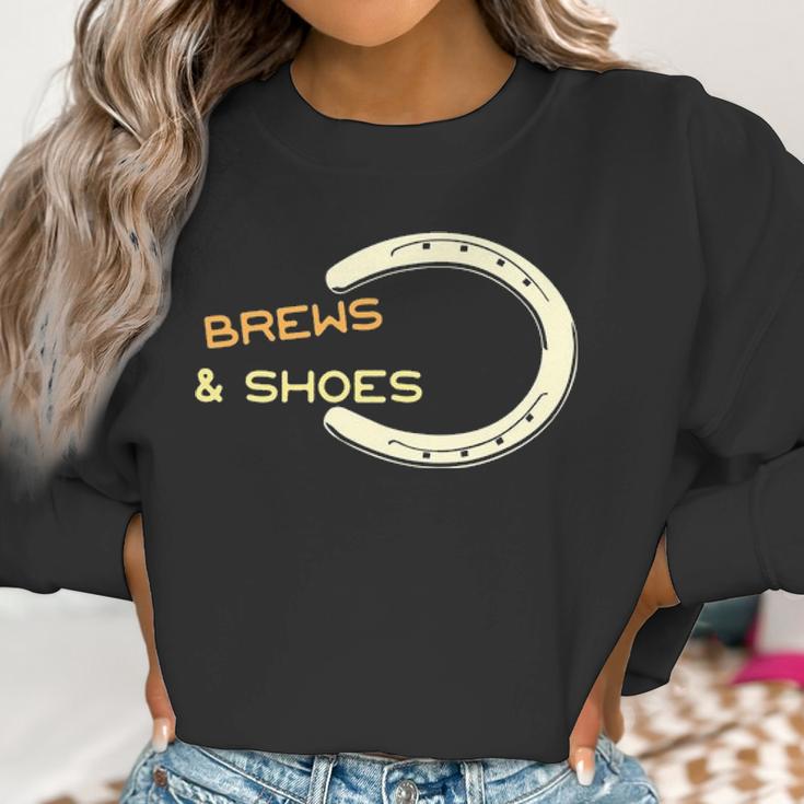 Brews And Shoes Horseshoe Ringer Pitching Bbq Women Sweatshirt Gifts for Women