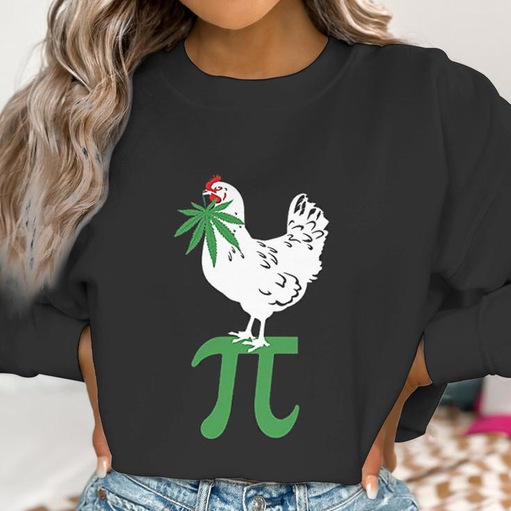 Chicken Pot Pie Marijuana Cannabis Funny Pi 420 Women Sweatshirt Gifts for Women