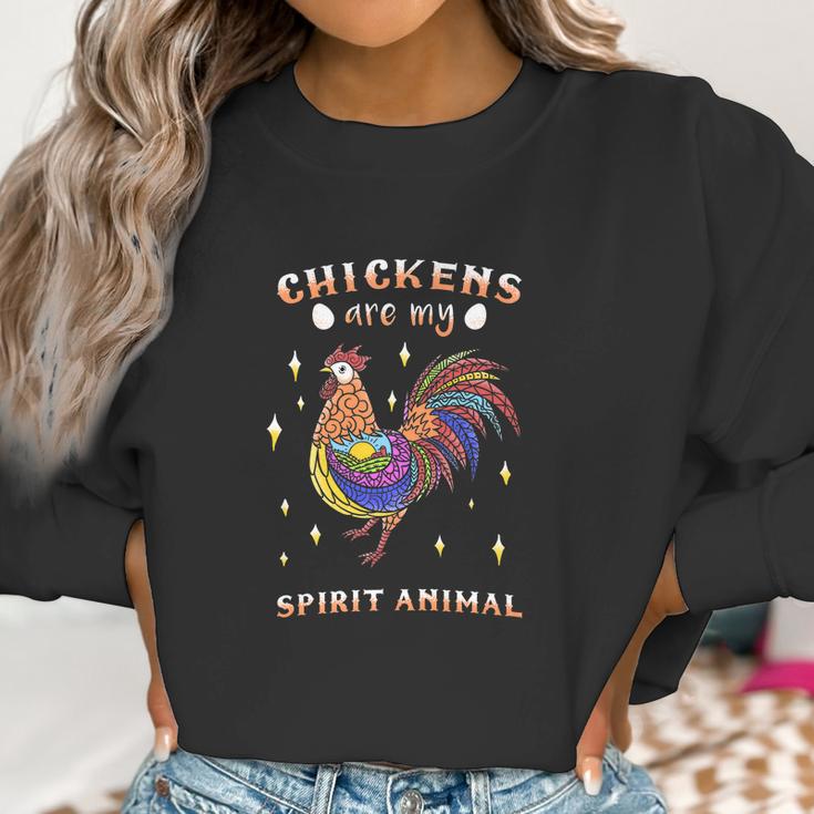 Chickens Are My Spirit Animal Farm Love Egg Women Sweatshirt Gifts for Women