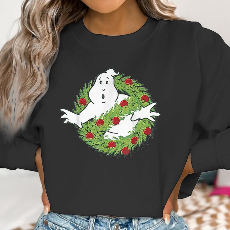 Classic Logo Christmas Wreath Graphic Women Sweatshirt Gifts for Women