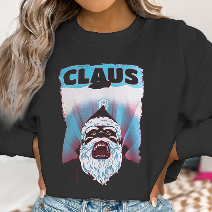 Claus | Funny Jaws Spoof Santa Christmas Joke Holiday Women Sweatshirt Gifts for Women