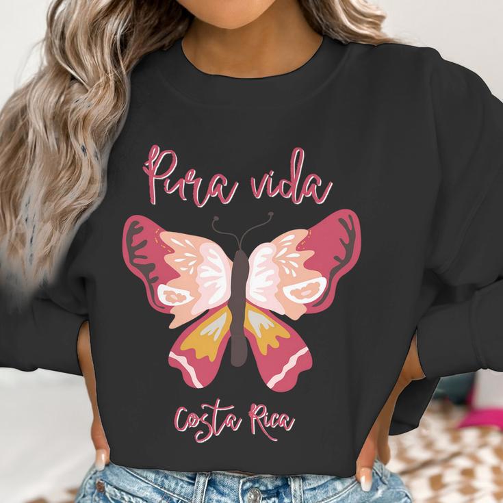 Costa Rica Butterfly Pura Vida Souvenir Women Sweatshirt Gifts for Women