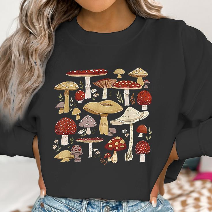 Cottagecore Aesthetic Goblincore Mycology Shrooms Mushroom Women Sweatshirt Gifts for Women