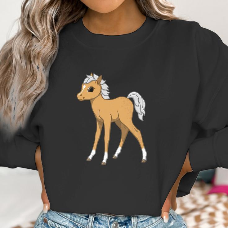 Cute Palomino Foal Horse Women Sweatshirt Gifts for Women