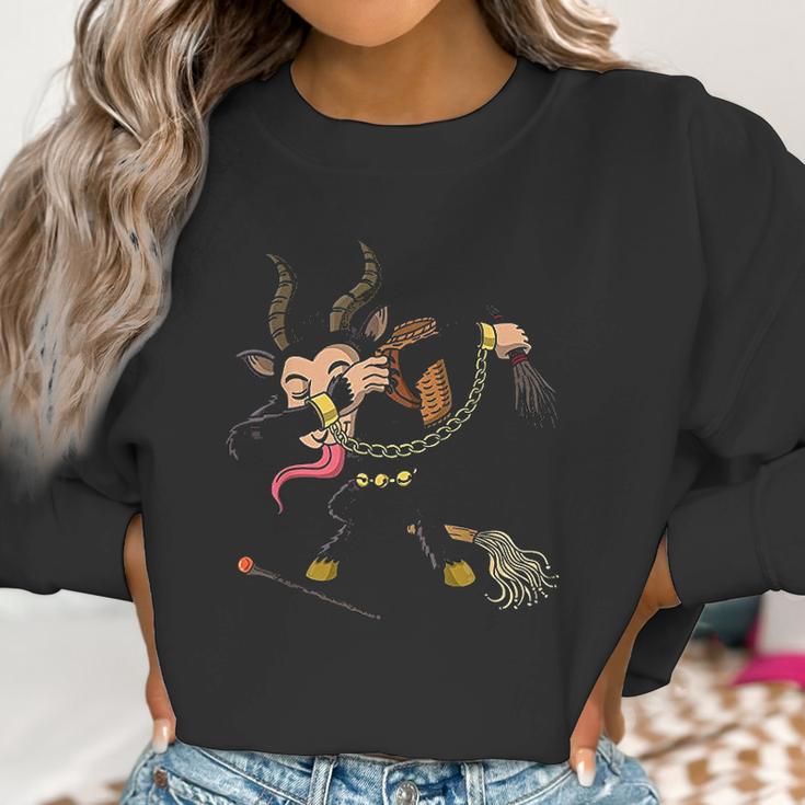 Dabbing Krampus Christmas Women Sweatshirt Gifts for Women